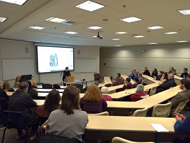 Biddy Jenkinson spoke at Saint Mary's University for the D'Arcy McGee Lecture on March 6, 2020.