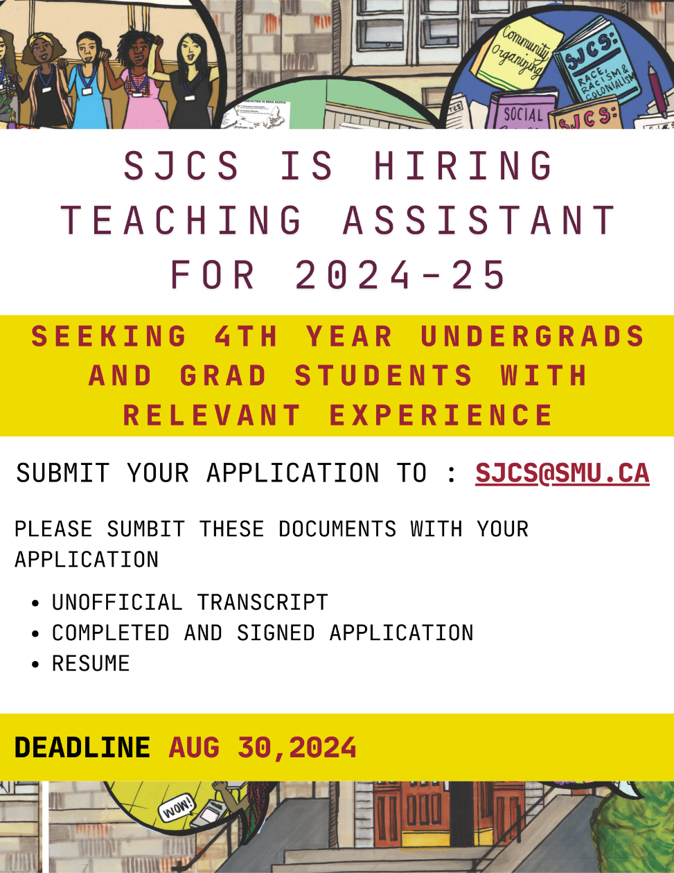 SJCS TA Poster Deadline August 30